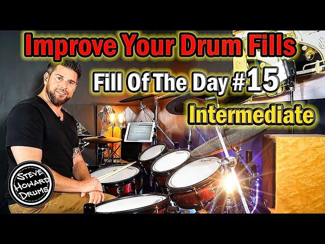 Improve Your Drum Fills - Drum Fill Of The Day #15 Intermediate Drum Tutorial Lesson