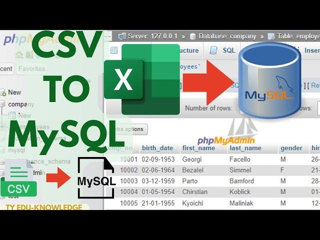 CSV to MySQL: Import data from a CSV file to MySQL in phpMyAdmin (2023)