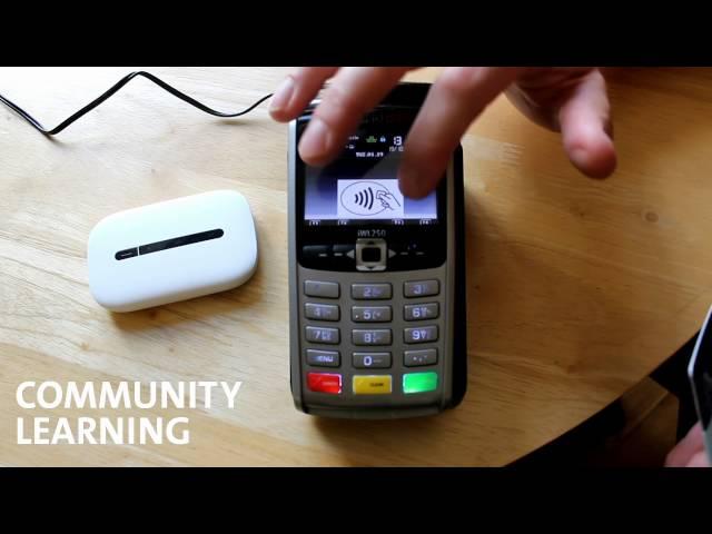 Community Learning: tech guides; using the WiFi credit card machine