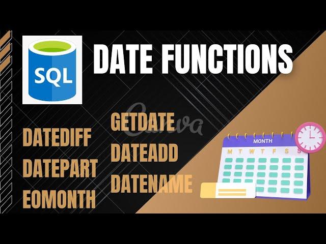 SQL tutorial | Date Functions | Difference between DATEDIFF and DATEADD