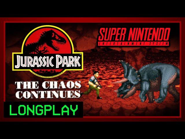 Jurassic Park 2: The Chaos Continues | SNES Longplay [60 fps]