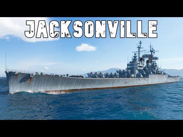 World of WarShips Jacksonville - 5 Kills 387K Damage ! NEW SHIP !