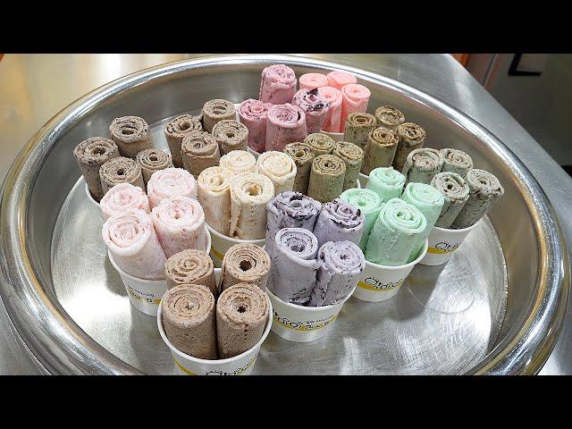 iron plate ice cream master / 철판 아이스크림 / korean street food