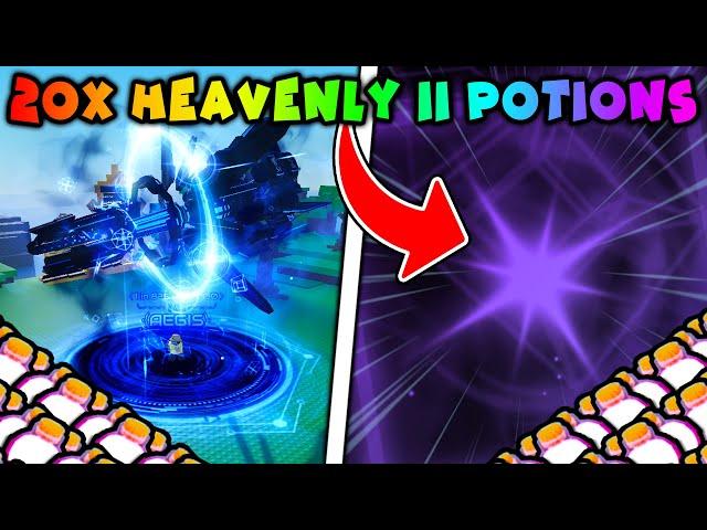 I ROLLED AN INSANE GLOBAL AURA! OPENING 20 HEAVENLY 2 POTIONS! Sols RNG!