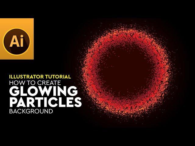 Glowing Particles Vector Background – Illustrator Tutorial