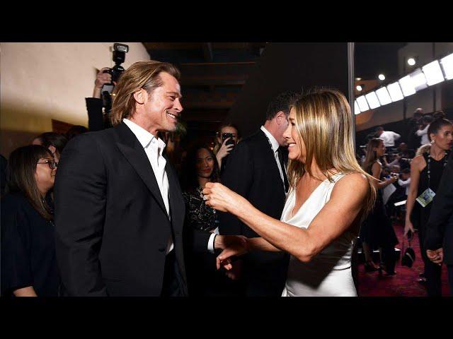 Watch Brad Pitt and Jennifer Aniston Reunite and Win BIG! | SAG Awards 2020