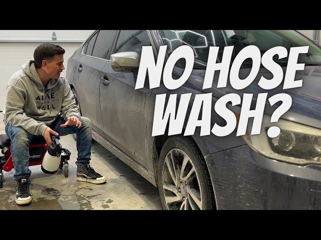 NASTY CAR. NO HOSE. A Rinseless Wash technique that works!