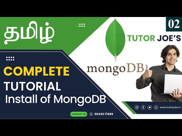 Install MongoDB , Mongosh and Compass in Windows | MongoDB in Tamil | Tutor Joe's