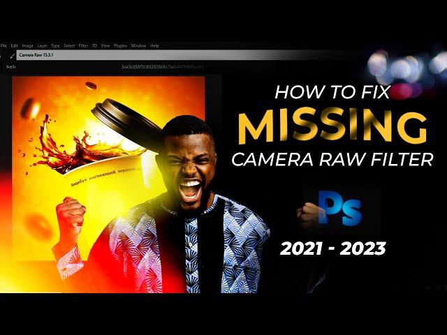 How to Fix Missing Camera Raw Filter in Photoshop | Camera Raw Filter Option Not Found #photoshop