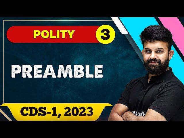 Polity 03 : Preamble || CDS -1 2023