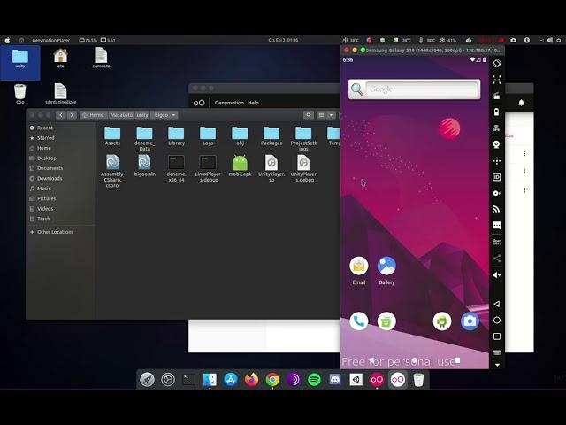 You should either build your native code to x86 or install an ARM translation tool in your device.