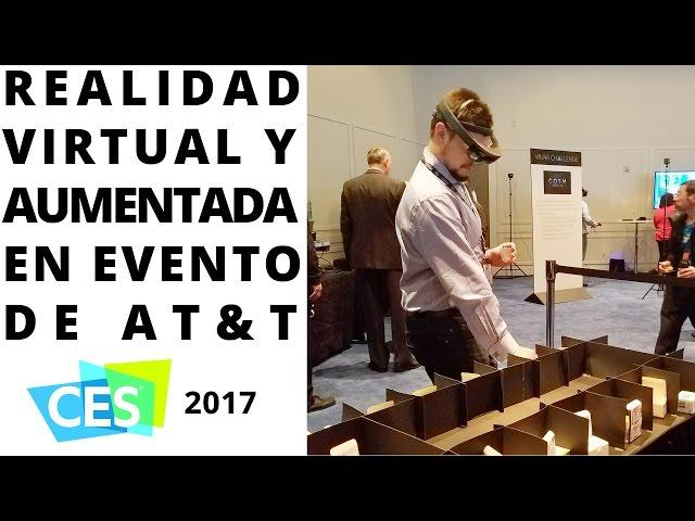 Realidad aumentada y realidad virtual en evento de AT&T en Las Vegas