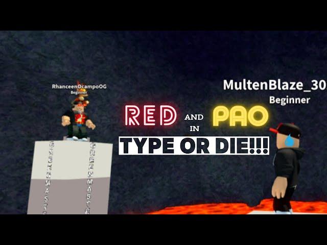 It's like the floor is lava! l Red and Pao play Type or Die!