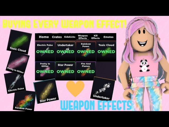 Buying Every Weapon Effect in Roblox Traitor!