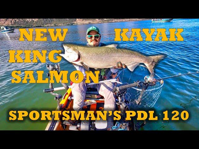 King Salmon Fishing in My New Kayak [Old Town Sportsman's PDL 120 vs Topwater 120 PDL]