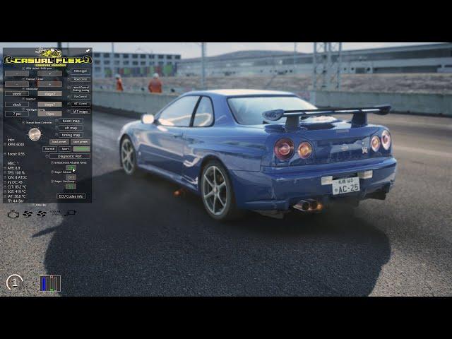 Assetto Corsa - Ecu Tuner #68 - Exhaust boost valve flames&smoke + Lua animations