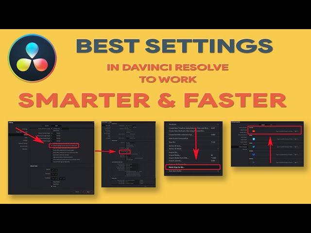 The Best Settings for Davinci Resolve 18 | Edit Smarter and Faster