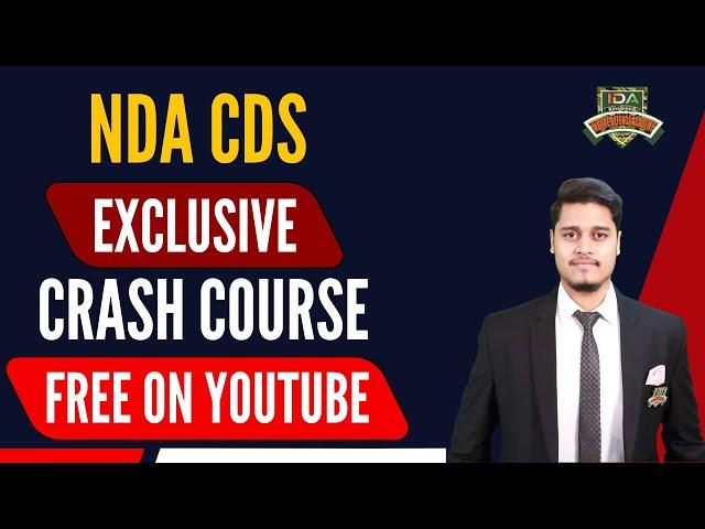 FREE Crash Course for NDA CDS students | NDA 2 2022 | Indore Defence Academy | NDA CDS AFCAT SSB