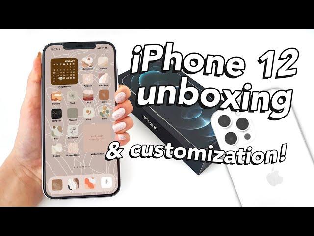 iPhone 12 Pro Max Unboxing & Aesthetic iOS 14 Customization