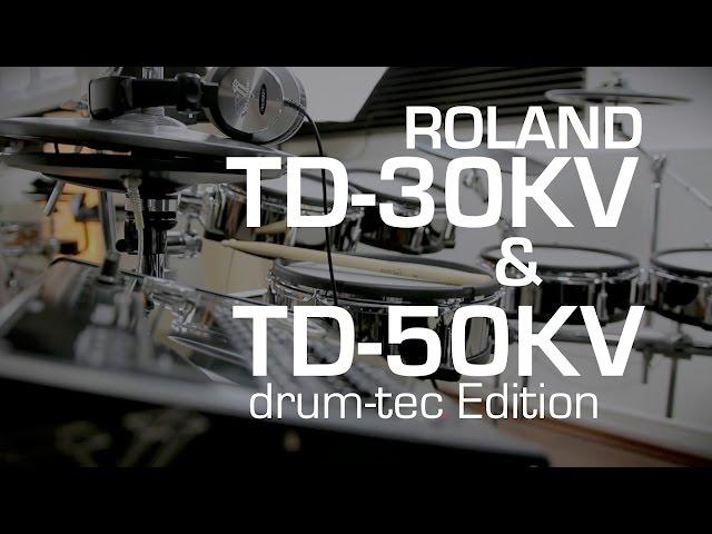 Roland TD-30KV and TD-50KV drum-tec Edition side by side comparison