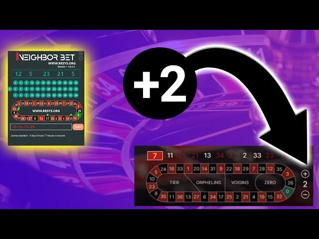 ROULETTE NEIGHBOR BETTING PREDICTION SOFTWARE | 3500 to 5200