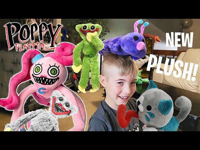 New Poppy Playtime Plush! Scary Mommy Long Legs, Silver Huggy, Candy Cat, and Caterpillar!