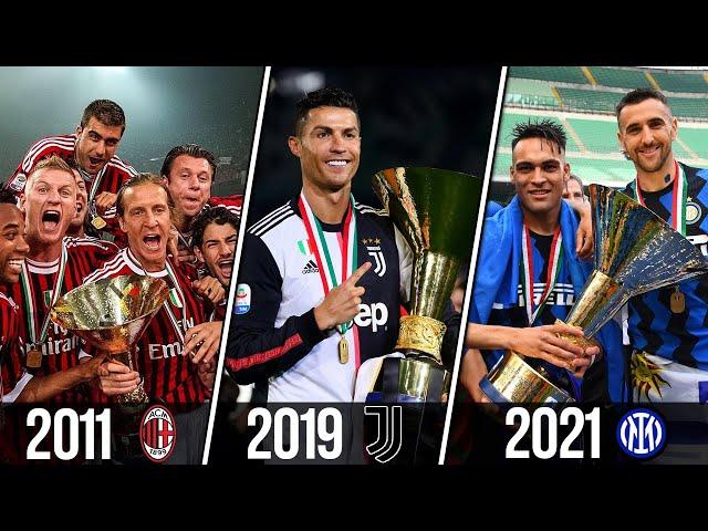  All Italian Football Championship (Serie A) Champions 1898 - 2021 | Every Serie A Winners 