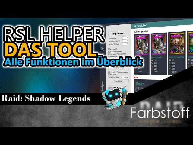 Raid: Shadow Legends - Detail Guide - RSL Helper - Das ultimative Tool - Alle Funktionen erklärt