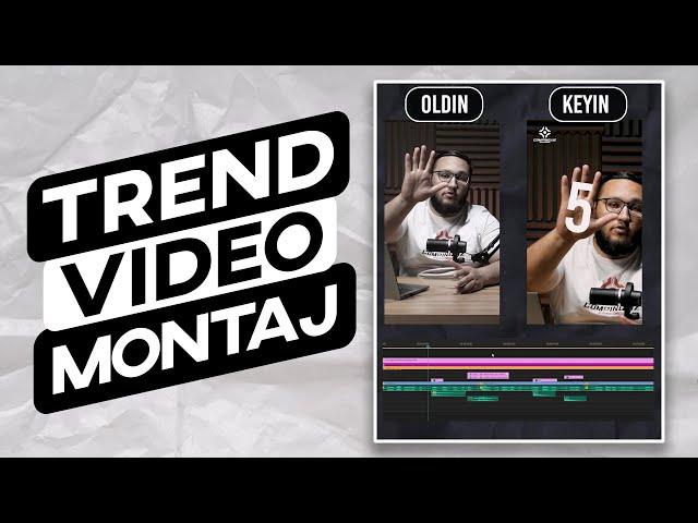 Trend video montaj qilish Premiere pro 2022 o'zbek tilida montaj sirlari biz bilan