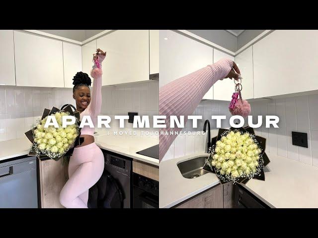 APARTMENT TOUR: moving in to my new apartment + where did I move to? JHB/CPT? staying alone?