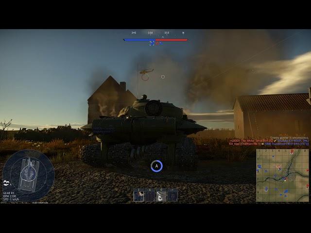 heli bounces 1 shell and eats 1 shell with some mg shots