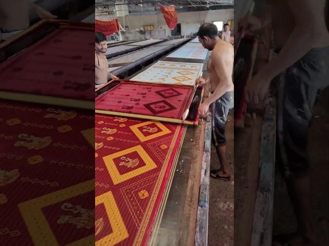 designer saree bandhani red colour print screen printing #bandhejsaree