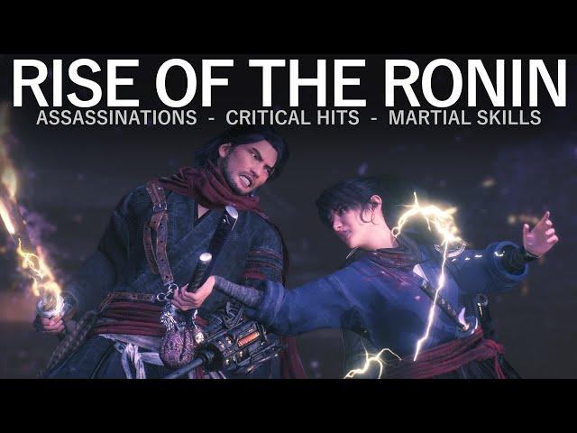 RISE OF THE RŌNIN - Combat Animations | Assassinations | Critical Hits | Martial Skills