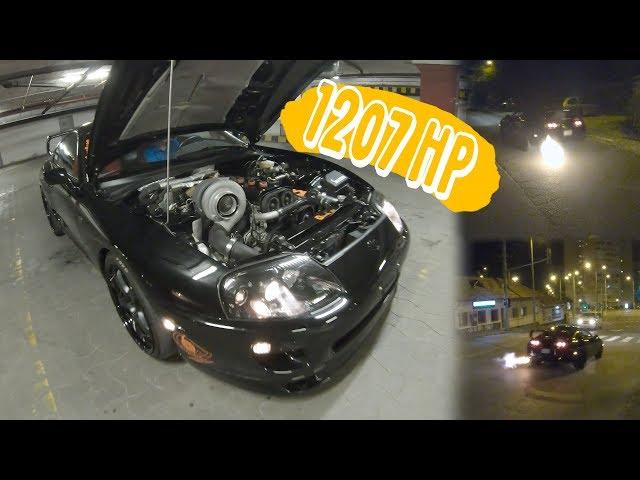 Toyota Supra MK4  1207 HP   BIG Single turbo / ALS / Launch Control