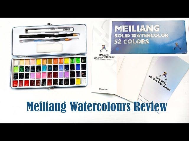 Meiliang Watercolor Paints 52 Set Review - aka Pretty Excellent Paints. So Many Colours!