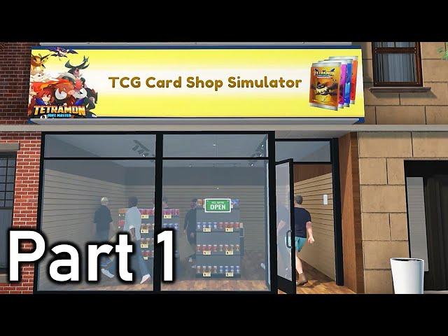 TCG Card Shop Simulator Part 1 - Opening Our Trading Card Game Shop