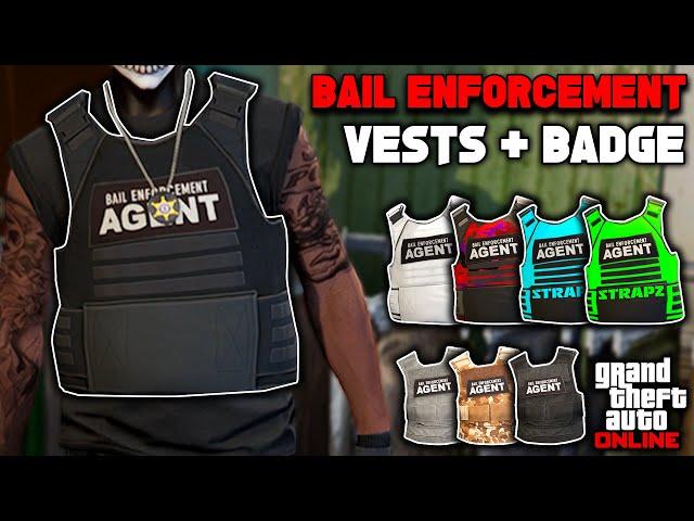 How To Get The Bail Enforcement Agent Vest & Badge With Custom Outfits In GTA 5 Online!