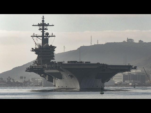 Aircraft carrier USS Abraham Lincoln returning to San Diego in 2023