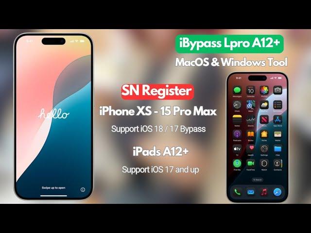 iPhone 15 iCloud Bypass : New Apple Patch iOS 18 / iOS 17 iBypass LPro A12+ Without Network