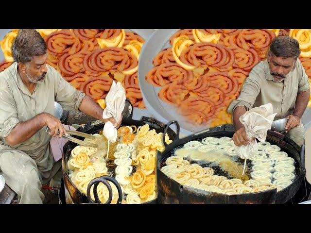 Most Special Crispy Jalebi Making | Street Food Karachi I Fahad Sherazi