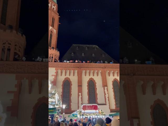 Brass band performing at Frankfurt’s Christmas Market #shorts #christmas #travel #europe