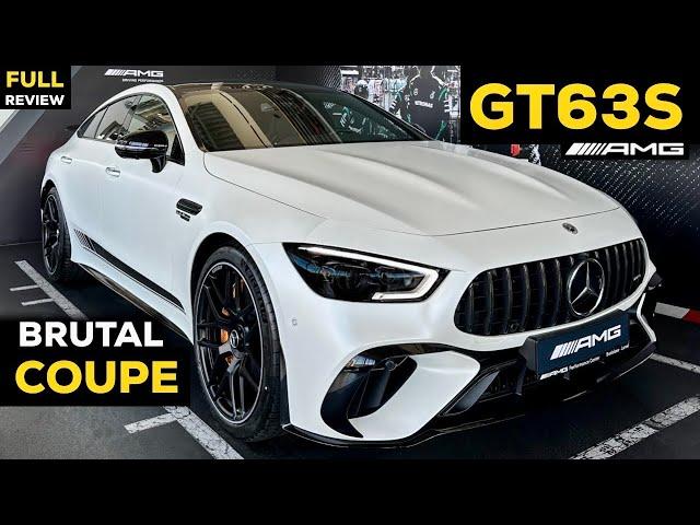 2024 MERCEDES AMG GT 63 S 4 Door V8 BRUTAL Coupe! FULL In-Depth Review Exterior Interior MBUX