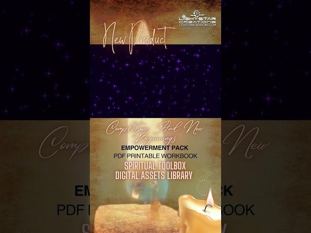 Empowerment Pack PDF Printable Workbook, Spiritual Toolbox Digital Assets Library By Lightstar