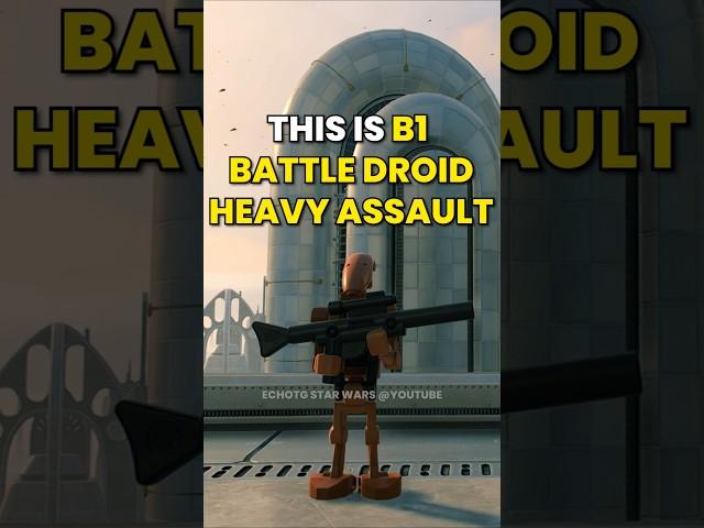 This is B1 Battle Droid Heavy Assault #starwars