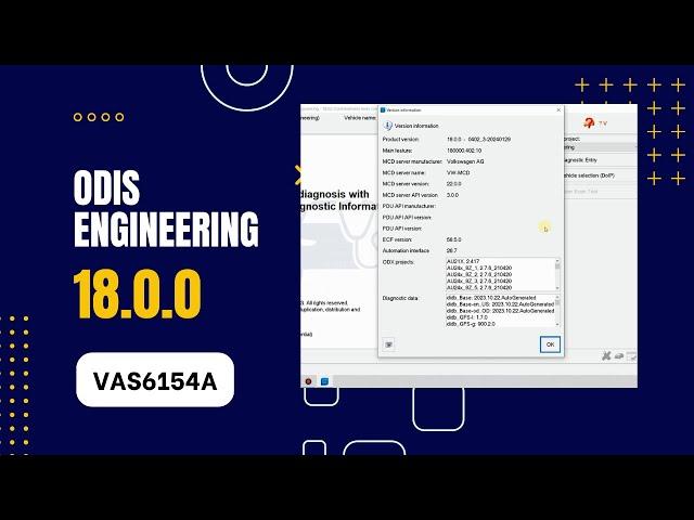 ODIS Engineering 18.0.0 VAG Diagnostic Software VAS6154 J2534 Passthru