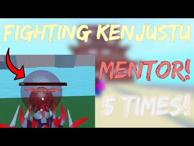 *DEFEATING* THE NEW KENJUTSU MENTOR BOSS *5 TIMES* IN UNDER 10 MINUTES! Shindo Life! New UPDATE!