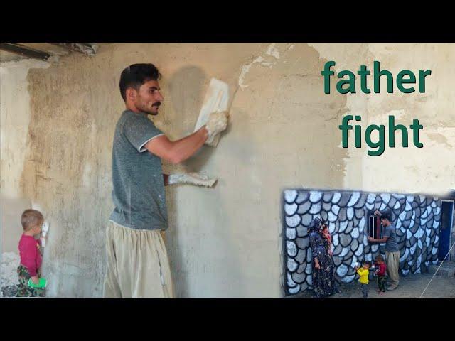 Dad's Struggle: From Plastering to Paint for a Safe Winter Shelter