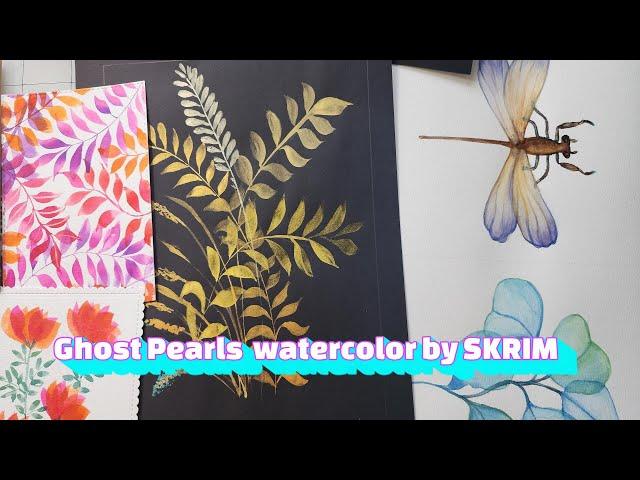 Ghostly Pearls: Ethereal Watercolor Paintings By Skrim