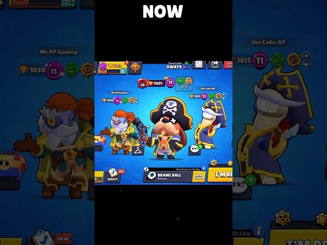 Pirates Now VS Then Edit Brawl Stars #shorts #brawlstars