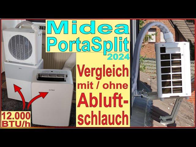 Mobile Klimaanlage - Vergleich zur Midea PortaSplit 2024 - Test & Praxis Handhabung - Prima Klima